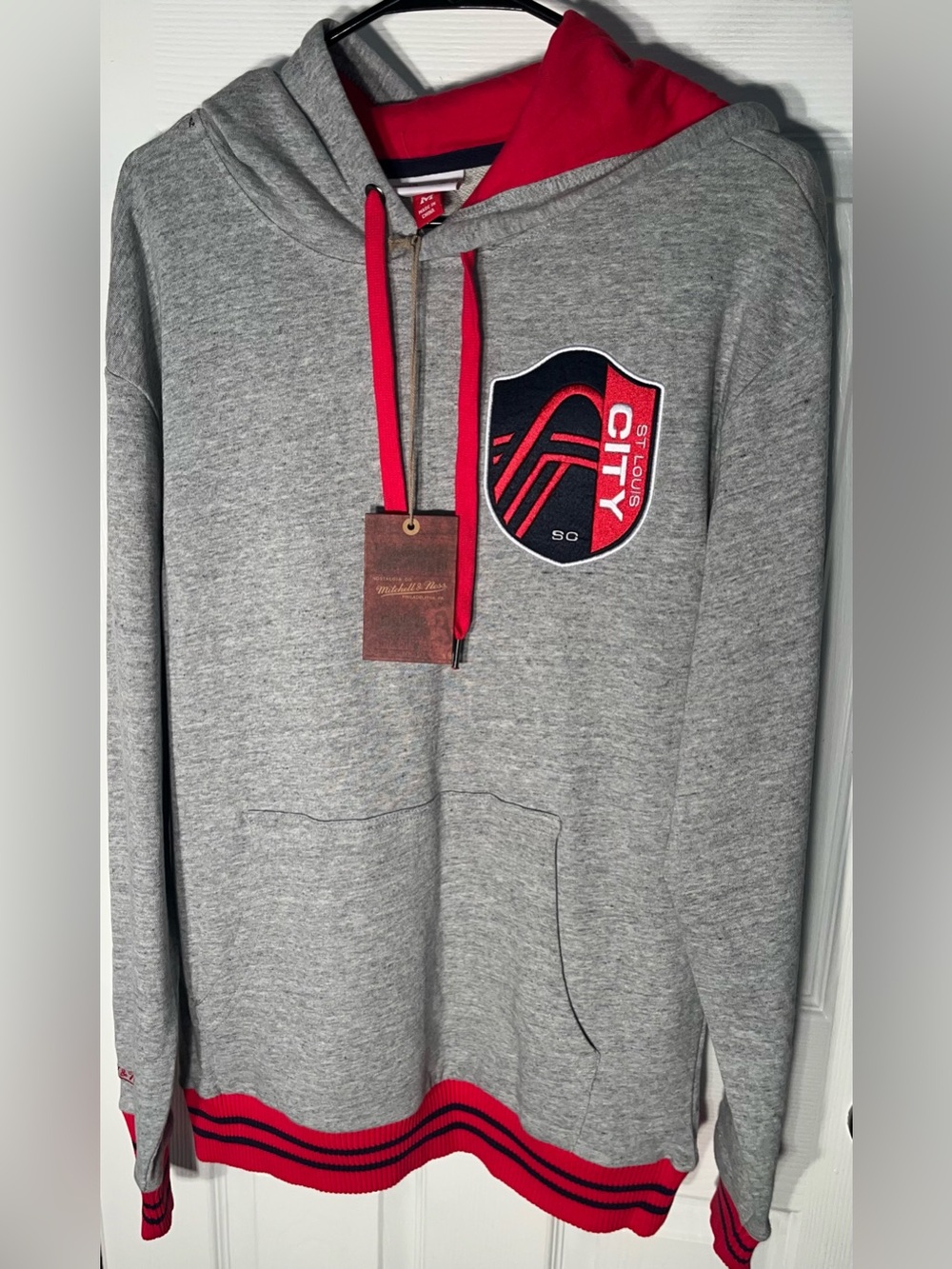 Men’s Mitchell & Ness St. Louis City SC Legendary Slub Fleece Hoodie Pullover